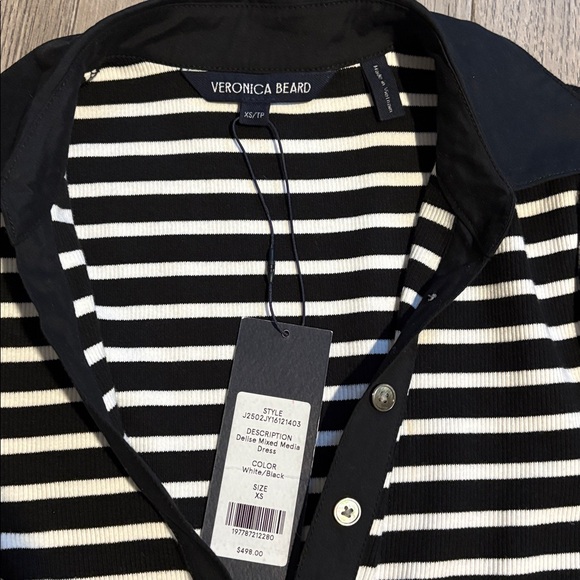 VERONICA BEARD Delise Mixed Media Dress - Picture 5 of 6